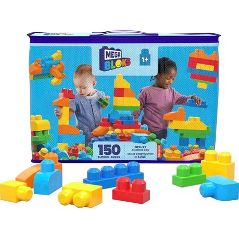 MEGA BLOKS First Builders Toddler Blocks Toys Set, Deluxe .